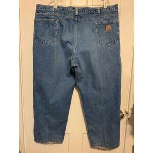 CARHARTT B172 DST SIZE 46X30 RELAXED FIT FLANNEL LINED JEANS